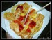 pancake with pineapple and strawberry jam